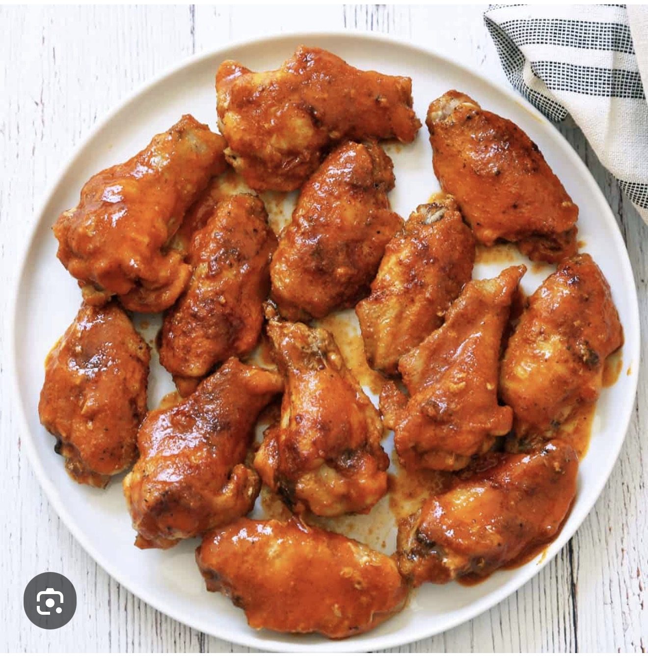 Crispy buffalo wings